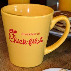 Chick-fil-A Coffee Mug Cup Yellow Classic Logo NEW